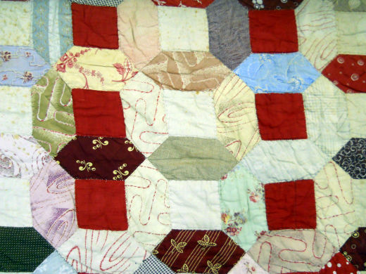 Lozenges and Squares Quilt