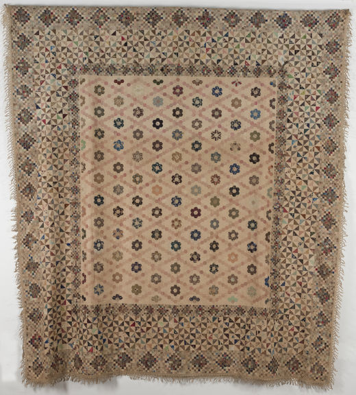 Early nineteenth century mosaic patchwork coverlet