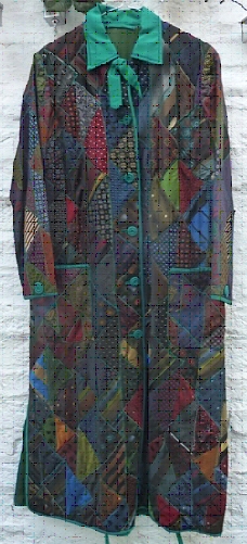Silk Ties Patchwork Dressing Gown