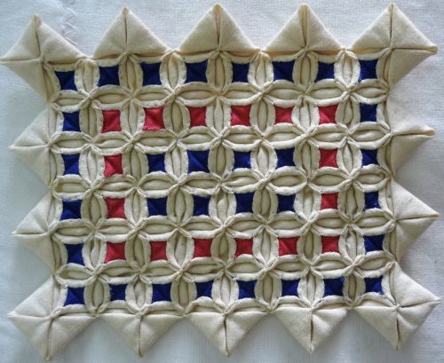Miniature Cathedral Window Quilt by Edyth Henry
