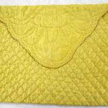 Yellow quilted nightdress case