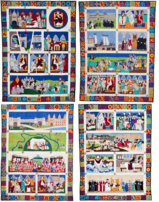The Magna Carta Quilts - The Medieval Quilts