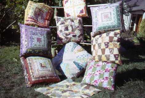 Quilted cushions