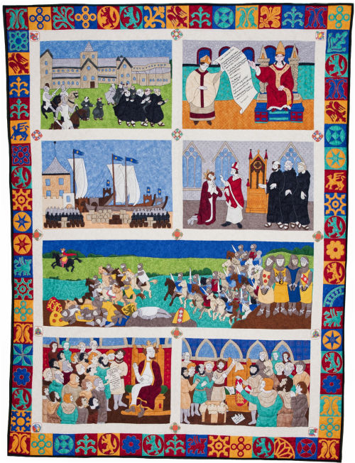 Medieval Magna Carta Quilt 2