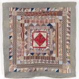 Frame Quilt with Red Centre